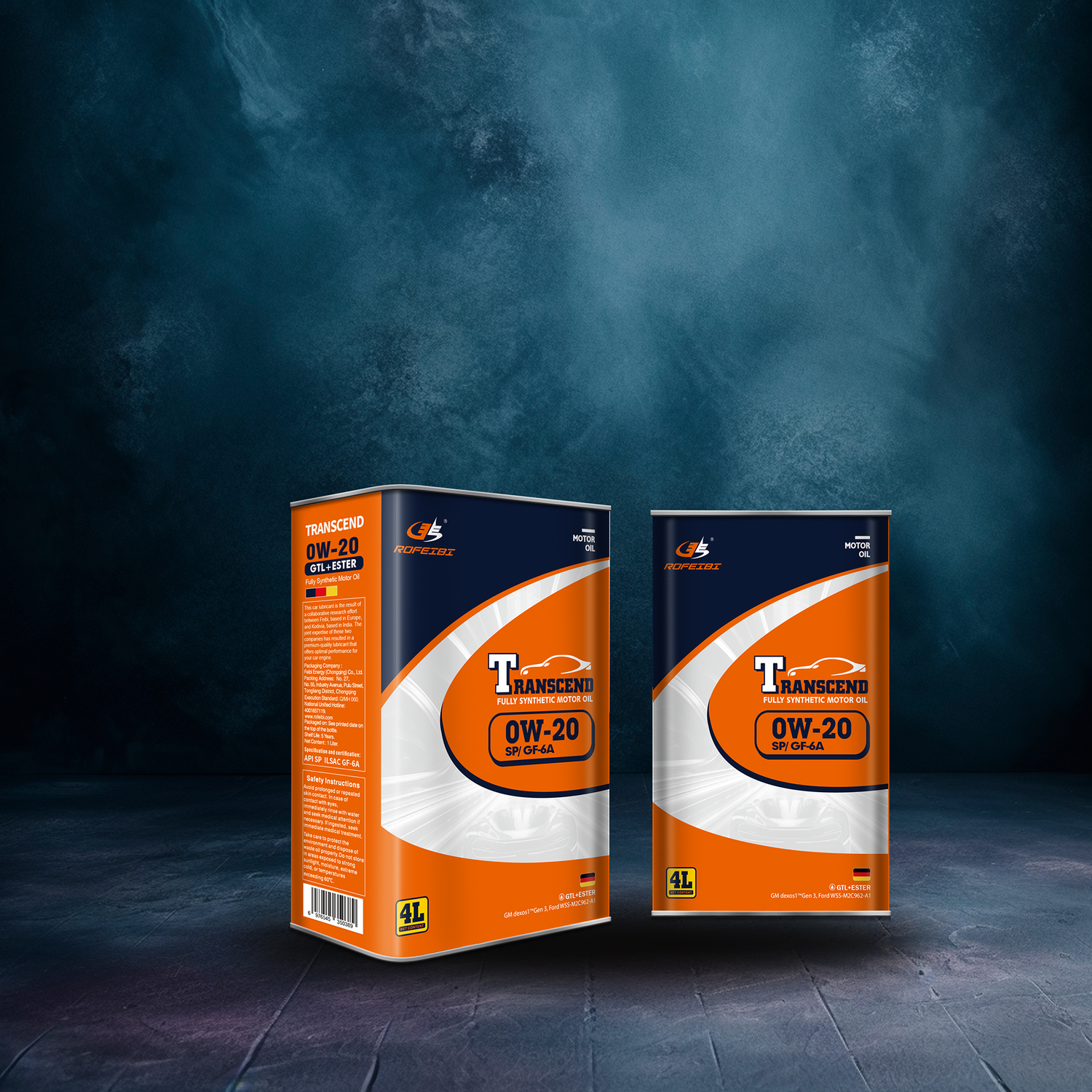 FEIBI Transcend Full Synthetic Motor Oil SP/GF-6A 0W-20 4L