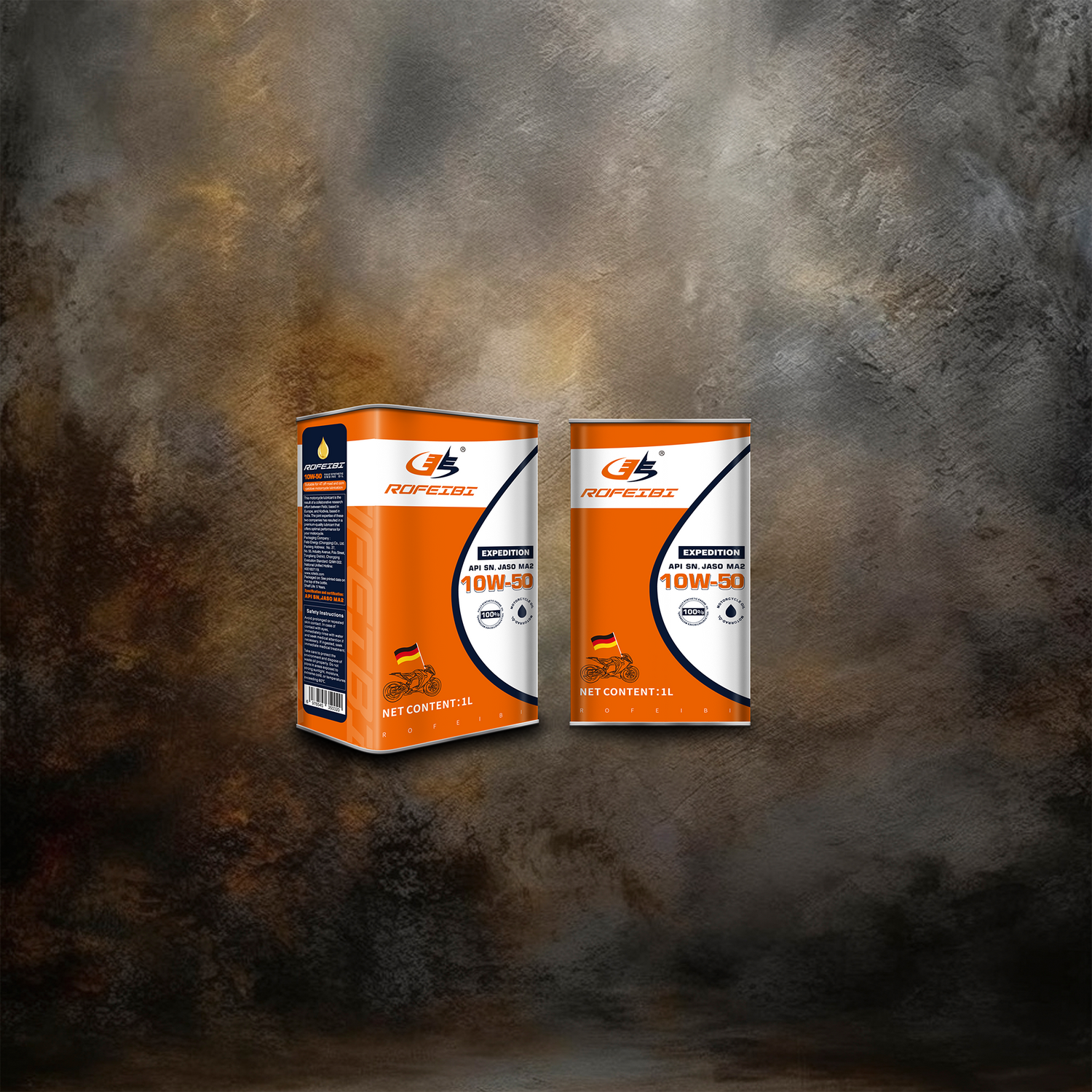 FEIBI EXPEDITION Fully Synthetic Motorcycle Oil SN MA2 10W-50-1L