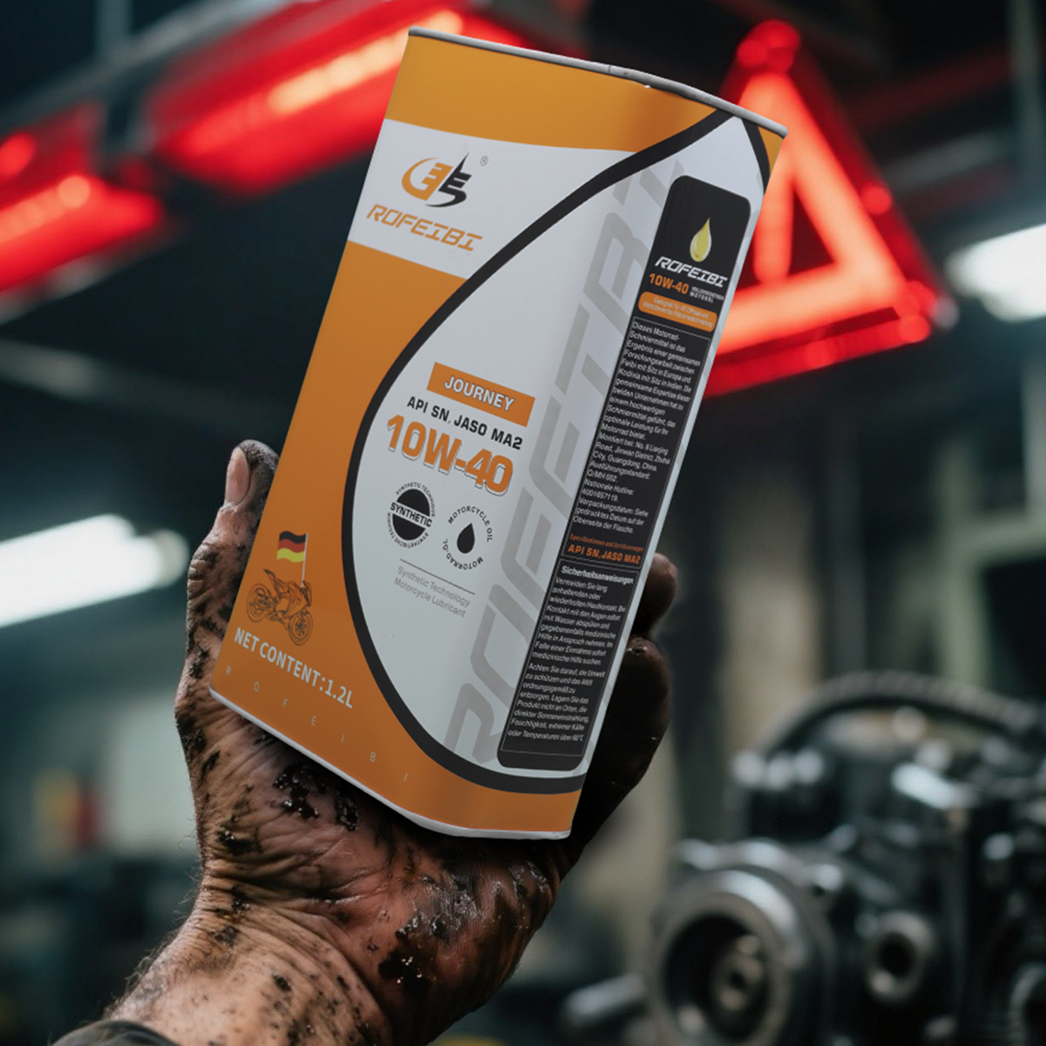 FEIBI JOURNEY Synthetic Motorcycle Oil SN MA2 10W-40 1.2L