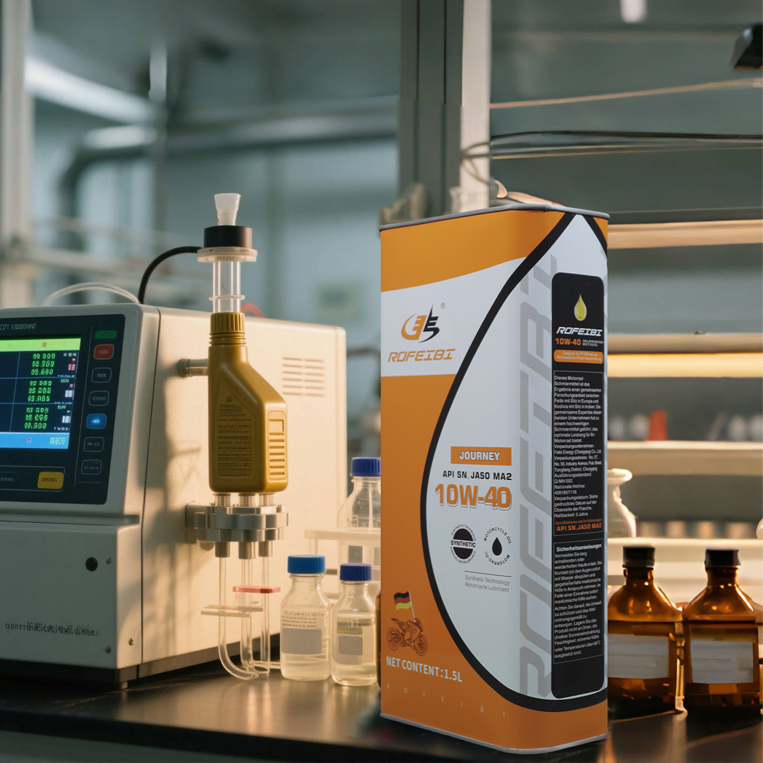 FEIBI JOURNEY Synthetic Motorcycle Oil SN MA2 10W-40 1.5L