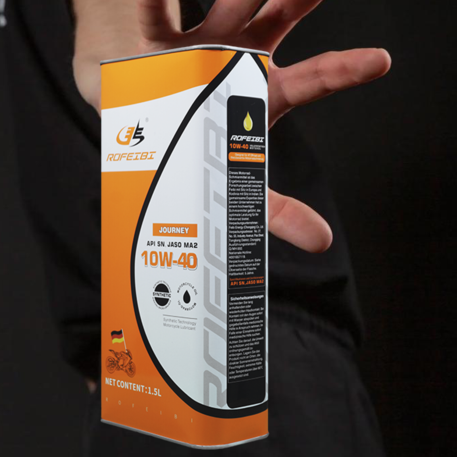 FEIBI JOURNEY Synthetic Motorcycle Oil SN MA2 10W-40 1.5L