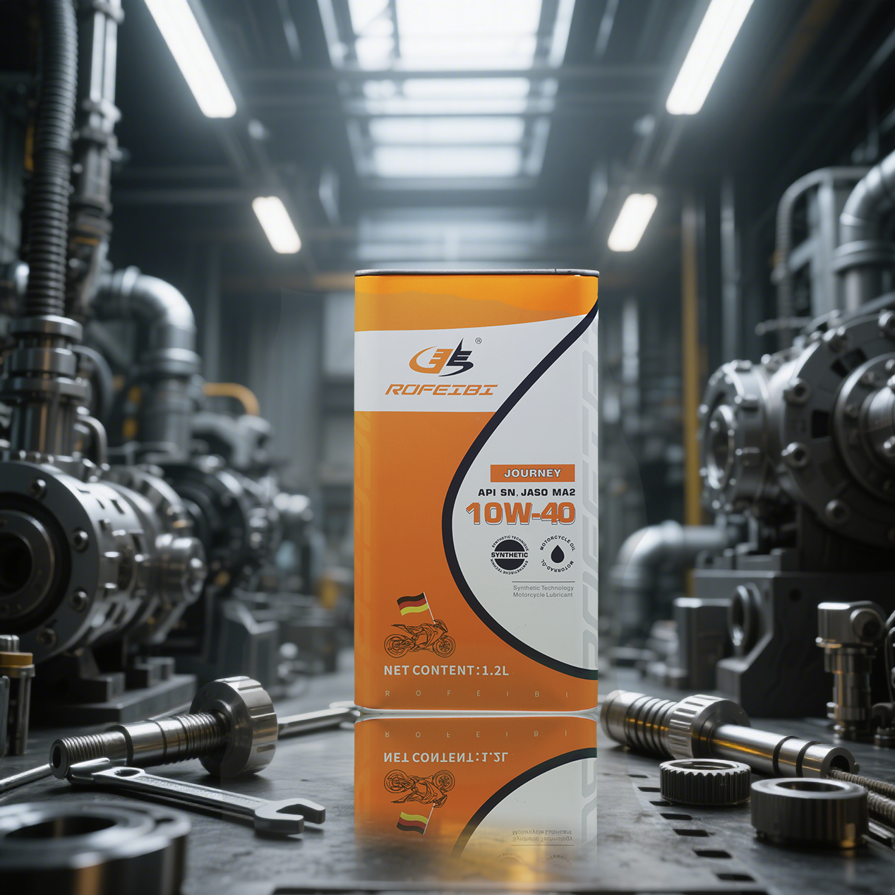 FEIBI JOURNEY Synthetic Motorcycle Oil SN MA2 10W-40 1.2L