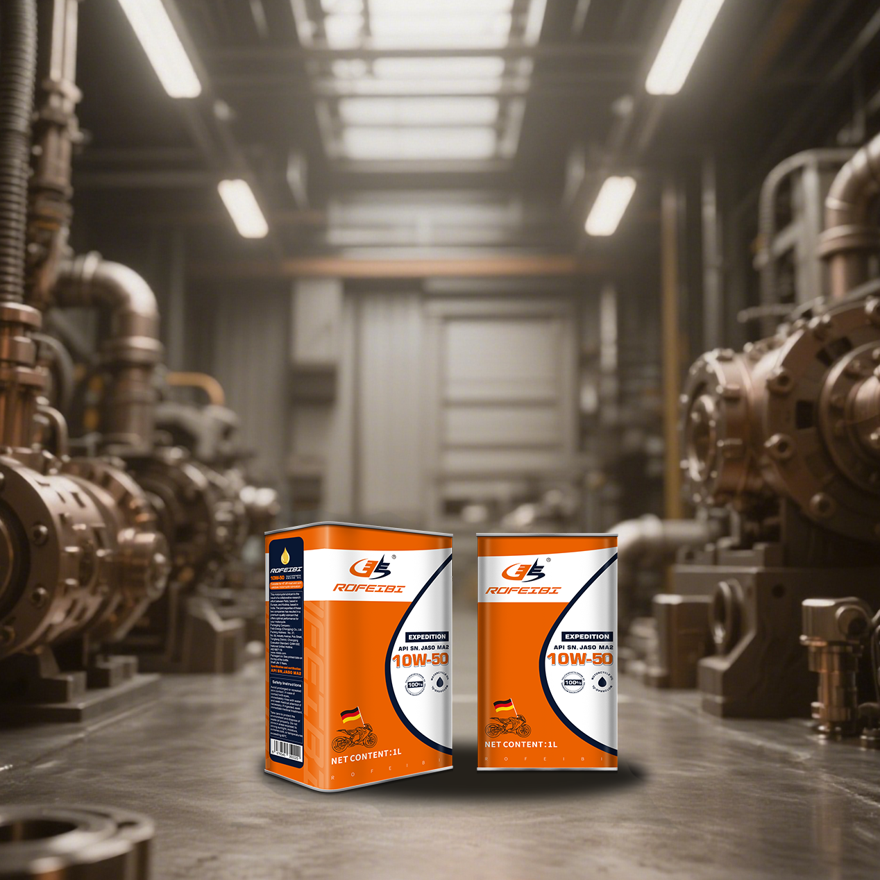 FEIBI EXPEDITION Fully Synthetic Motorcycle Oil SN MA2 10W-50-1L