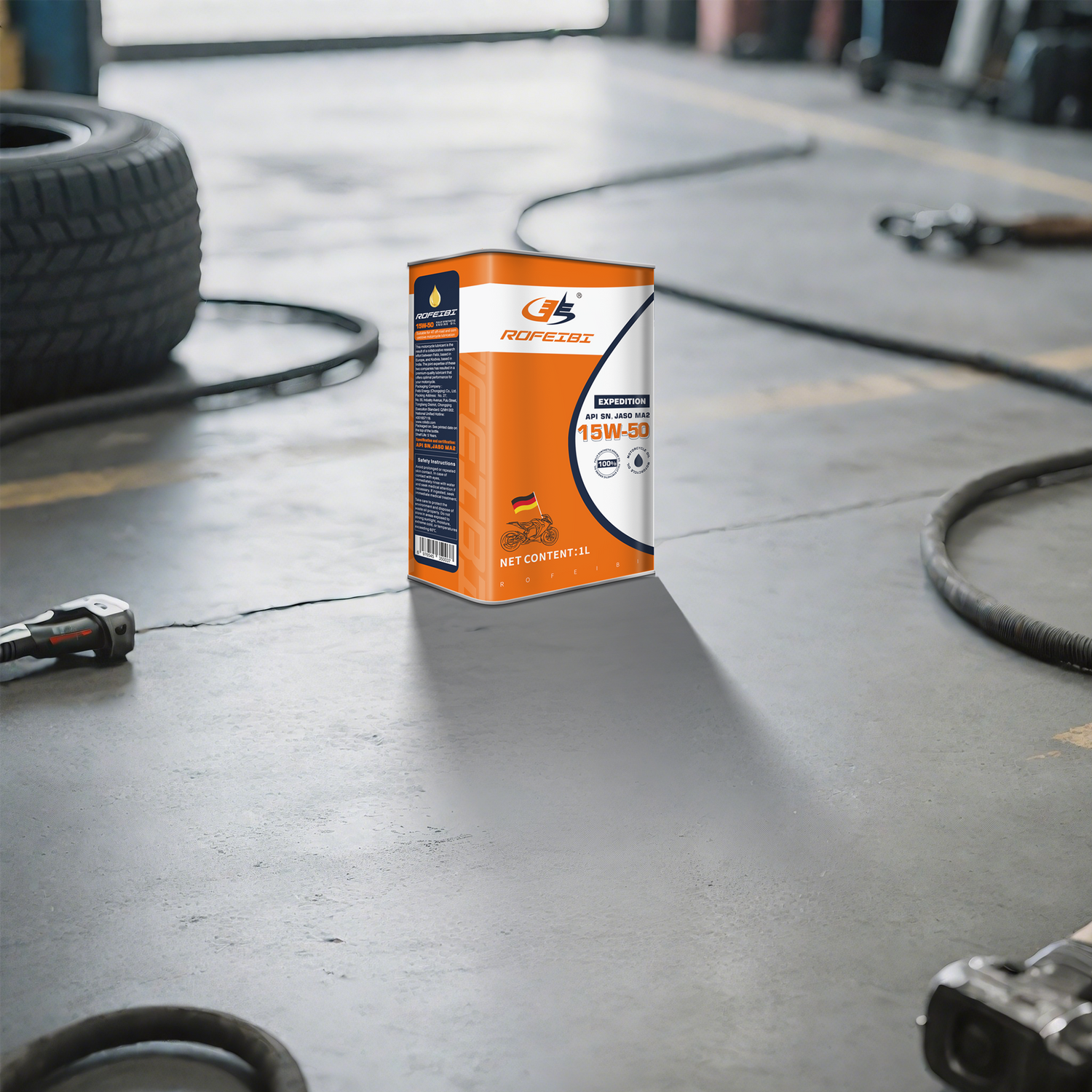 FEIBI EXPEDITION Fully Synthetic Motorcycle Oil SN MA2 15W-50