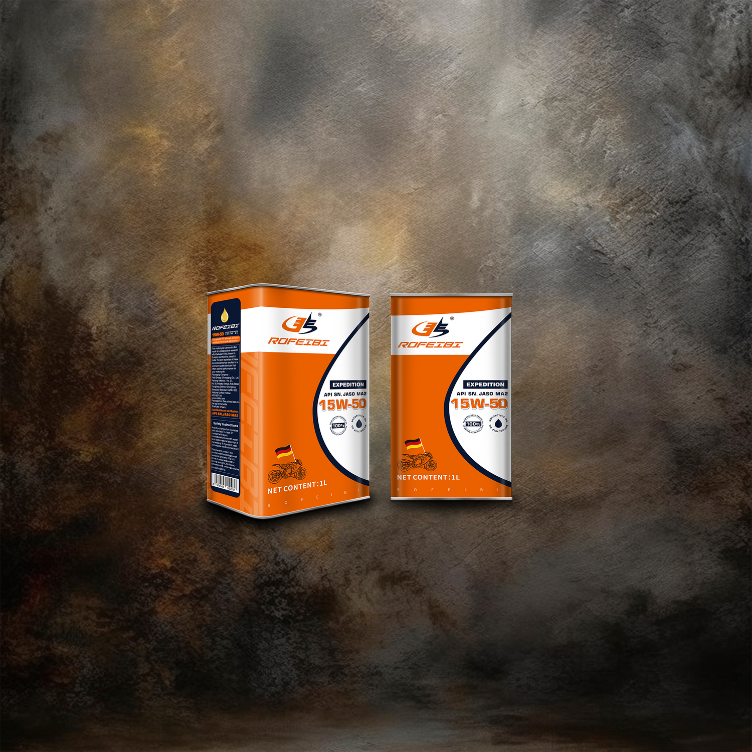 FEIBI EXPEDITION Fully Synthetic Motorcycle Oil SN MA2 15W-50