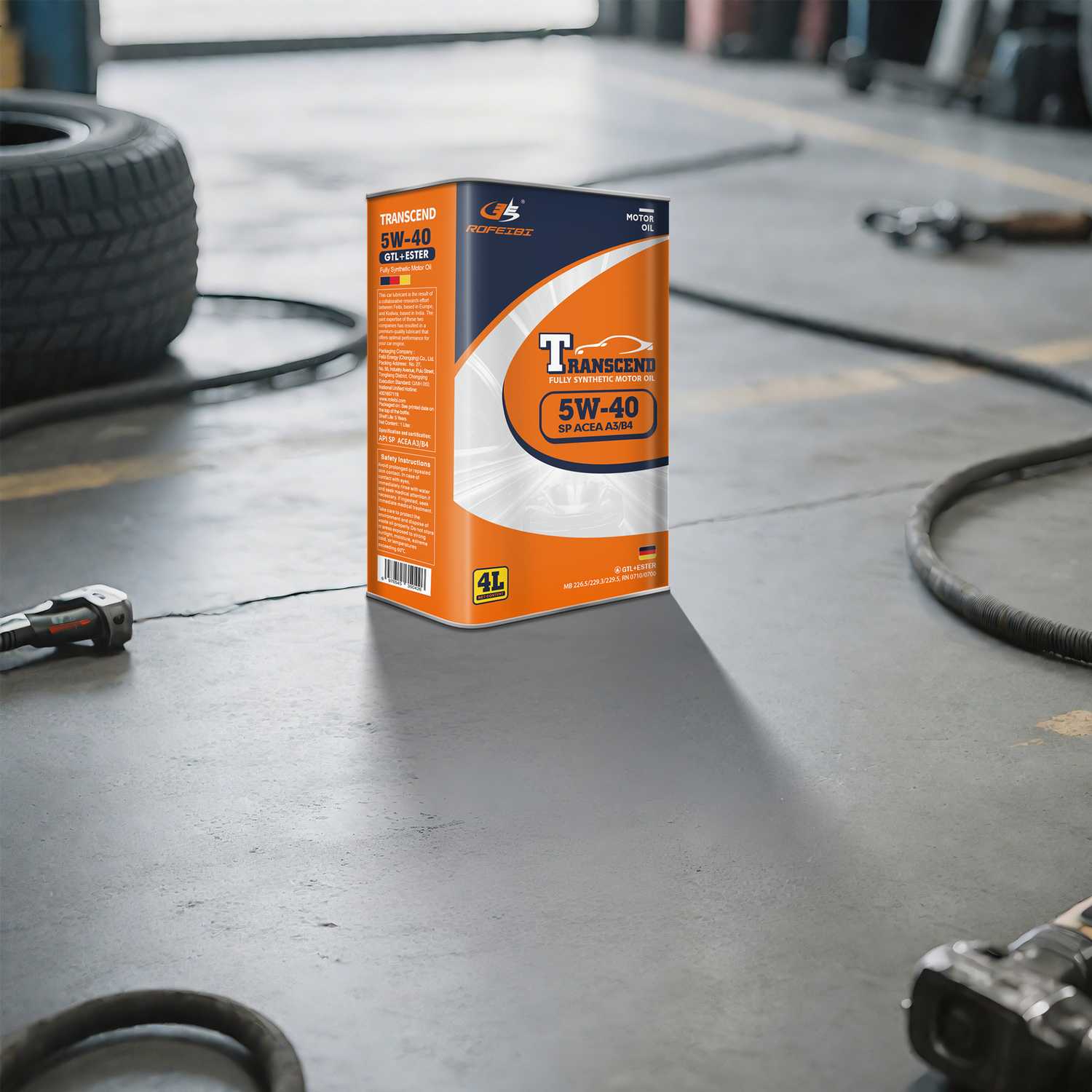 FEIBI Transcend Full Synthetic Motor Oil SP ACEA A3/B4 5W-40 4L