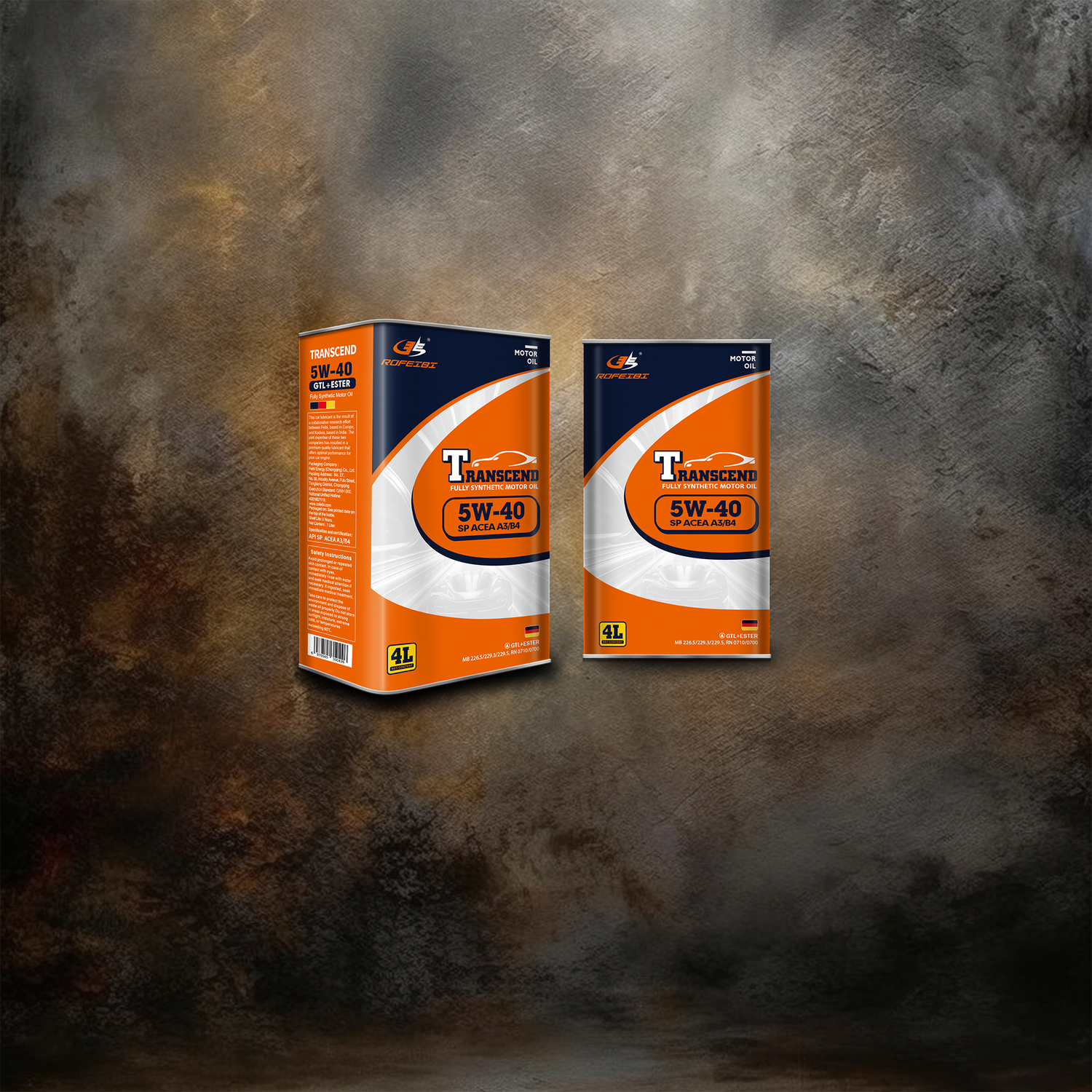 FEIBI Transcend Full Synthetic Motor Oil SP ACEA A3/B4 5W-40 4L