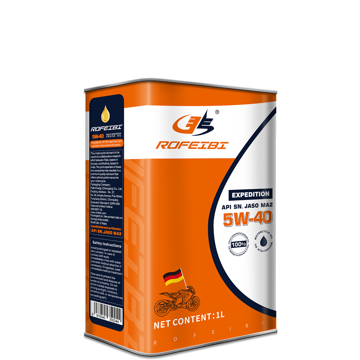 FEIBI EXPEDITION Expedition Fully Synthetic Motorcycle Oil SN MA2 5W-40