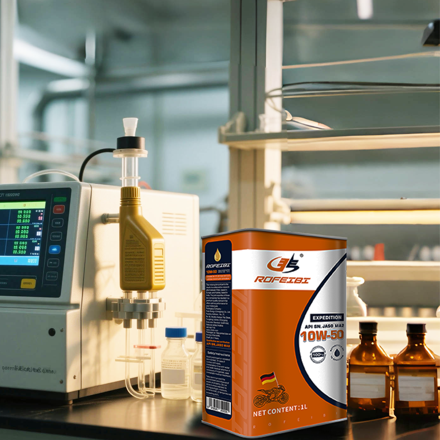 FEIBI EXPEDITION Fully Synthetic Motorcycle Oil SN MA2 10W-50-1L