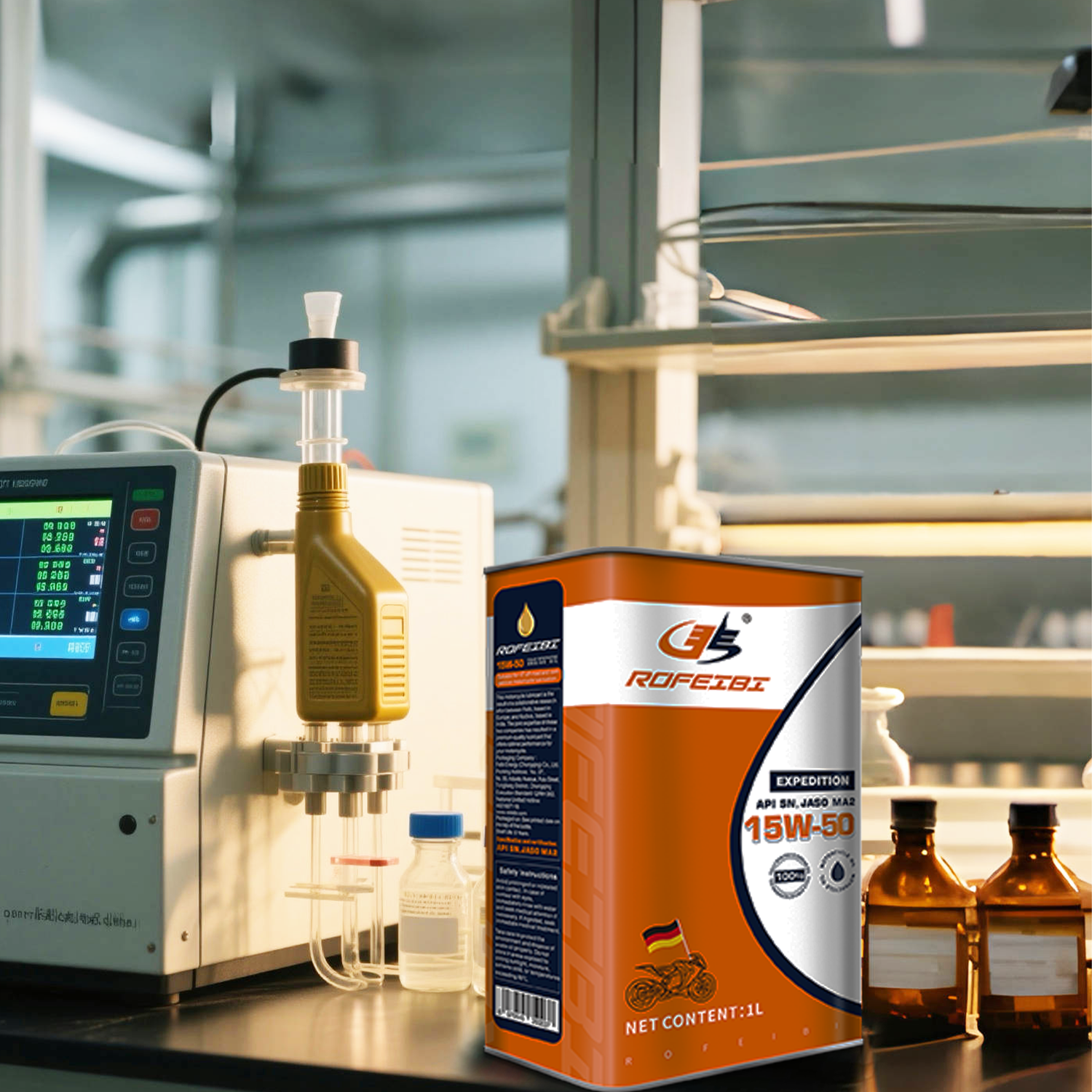 FEIBI EXPEDITION Fully Synthetic Motorcycle Oil SN MA2 15W-50