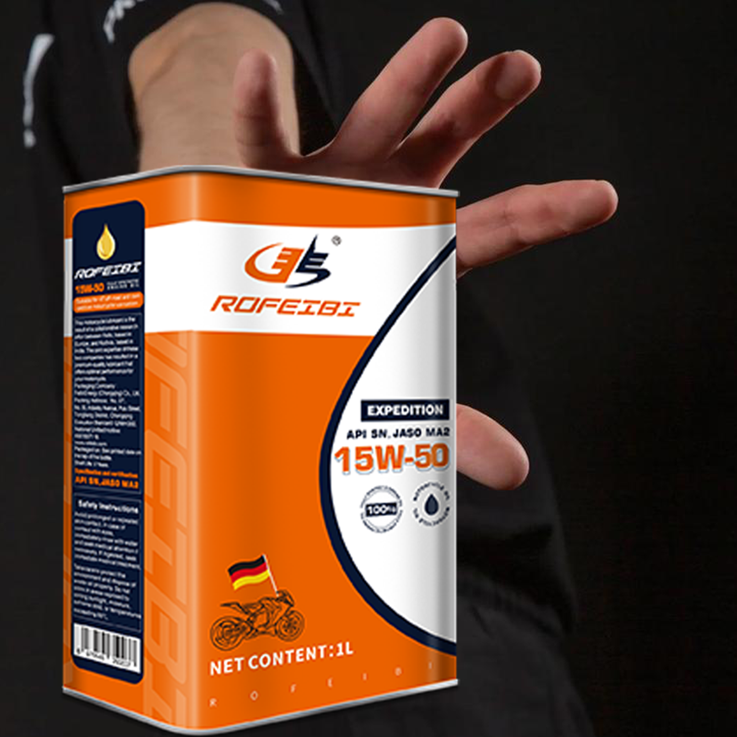 FEIBI EXPEDITION Fully Synthetic Motorcycle Oil SN MA2 15W-50