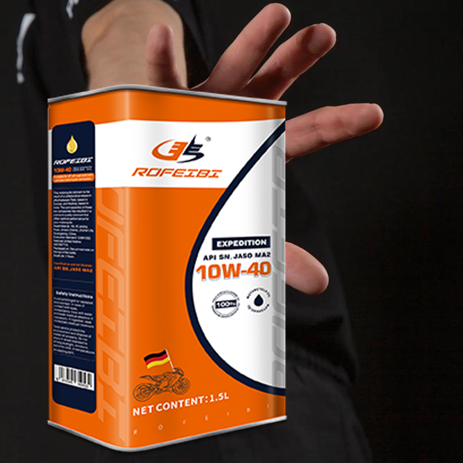 FEIBI EXPEDITION Fully Synthetic Motorcycle Oil SN MA2 10W-40 1.5L