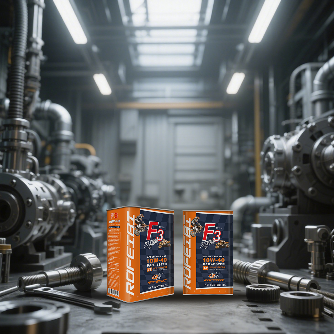 FEIBI F3 PAO+ESTER Fully Synthetic Motorcycle Engine Oil SN MA2 10W-40