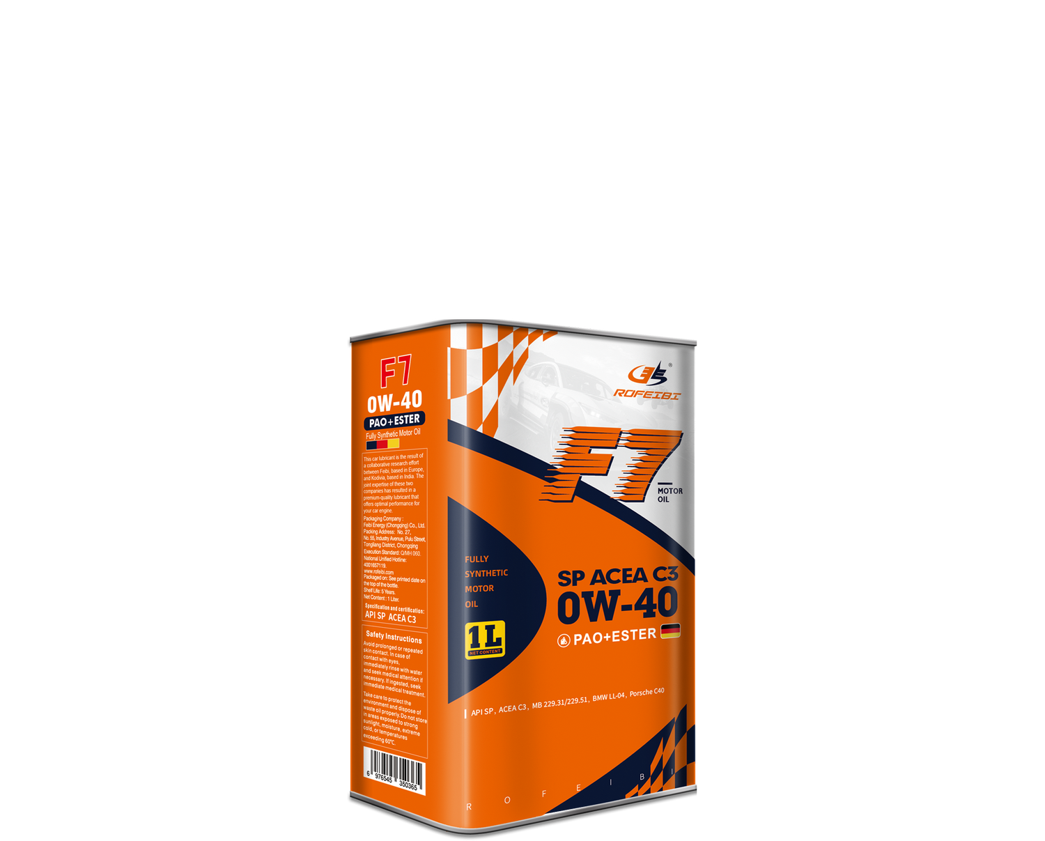 FEIBI F7 Full Synthetic Motor Oil SP ACEA C3 0W-40