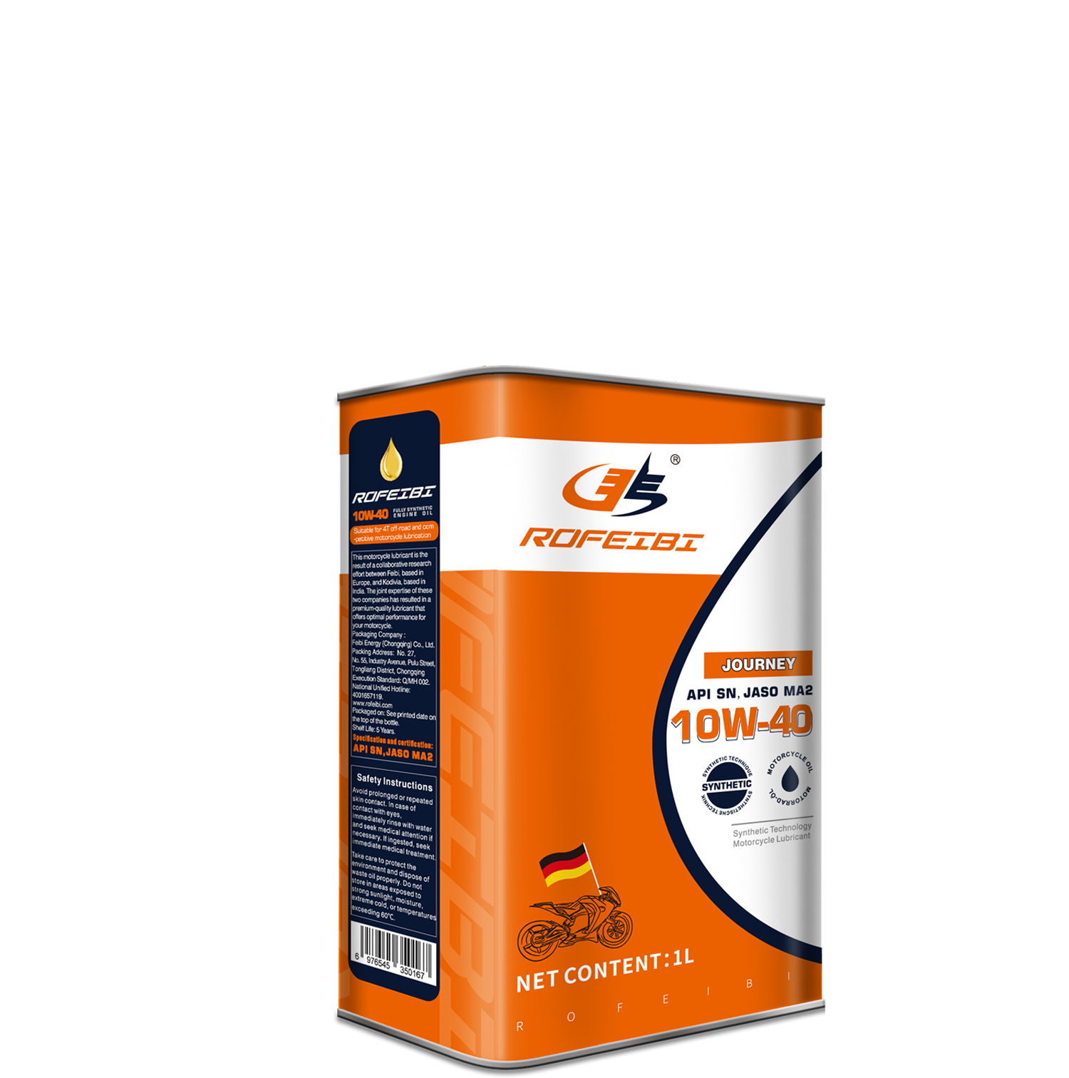 FEIBI Journey Synthetic Motorcycle Oil 10W40