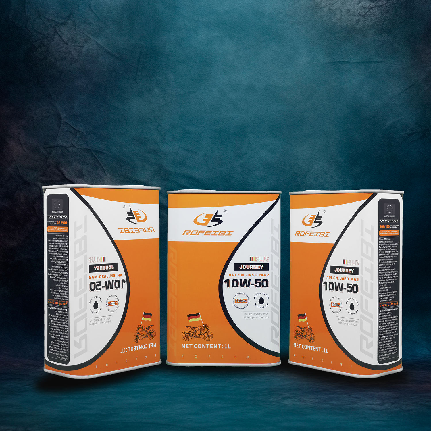 Feibi Journey PLUS Full Synthetic Motorcycle Engine Lubricant SN MA2 10W-50