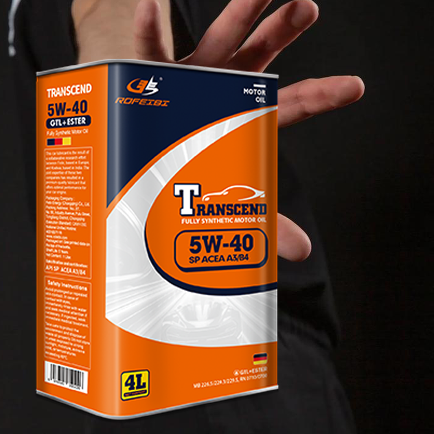 FEIBI Transcend Full Synthetic Motor Oil SP ACEA A3/B4 5W-40 4L