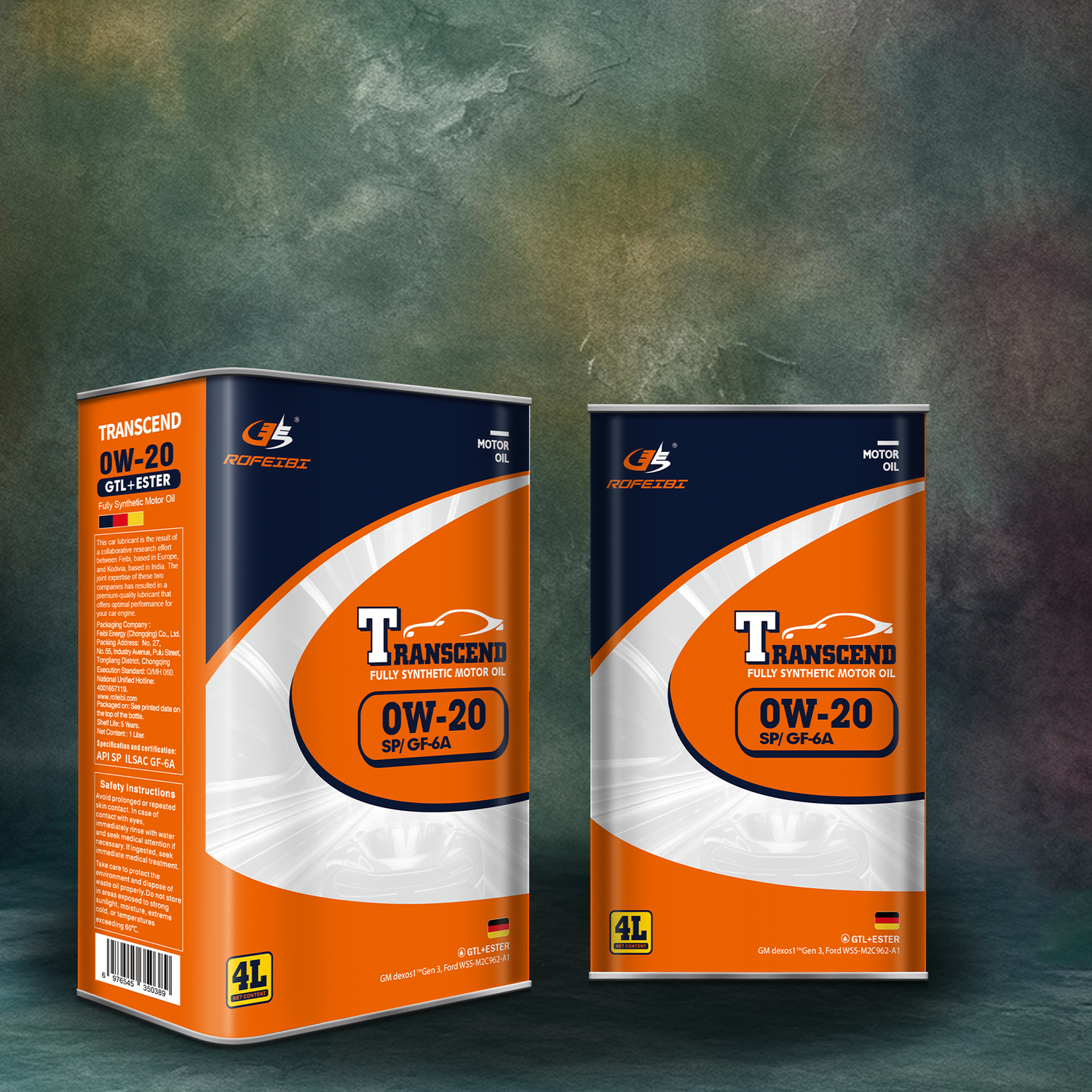 FEIBI Transcend Full Synthetic Motor Oil SP/GF-6A 0W-20 4L