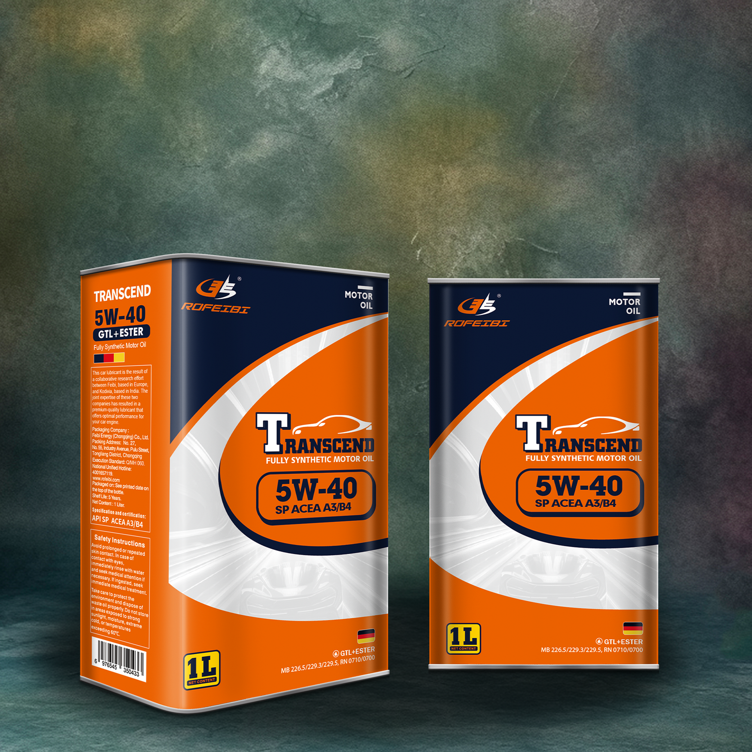 FEIBI Transcend Full Synthetic Motor Oil SP ACEA A3/B4 5W-40