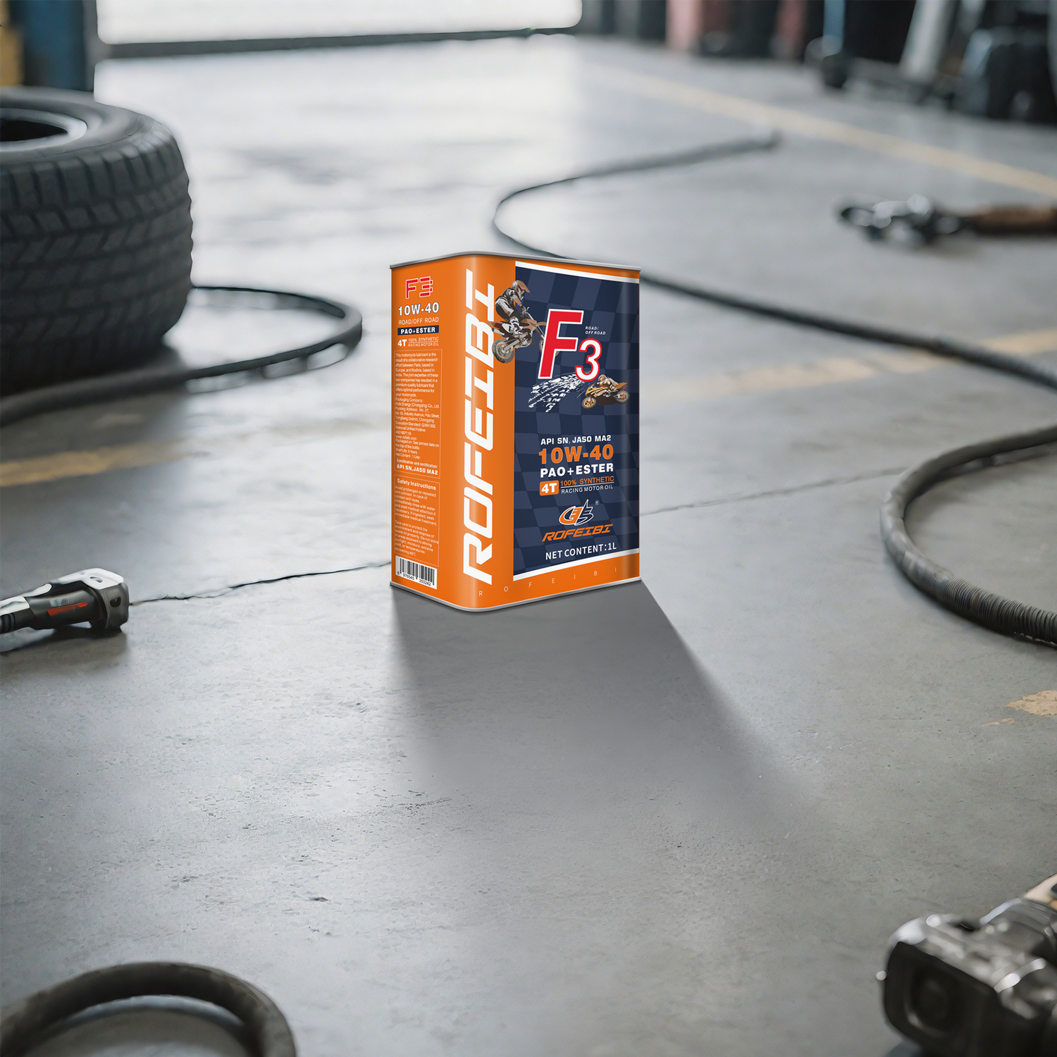 FEIBI F3 PAO+ESTER Fully Synthetic Motorcycle Engine Oil SN MA2 10W-40