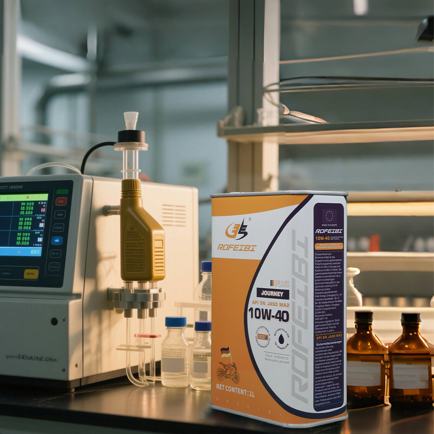 Feibi Journey PLUS Full Synthetic Motorcycle Engine Lubricant SN MA2 10W-40