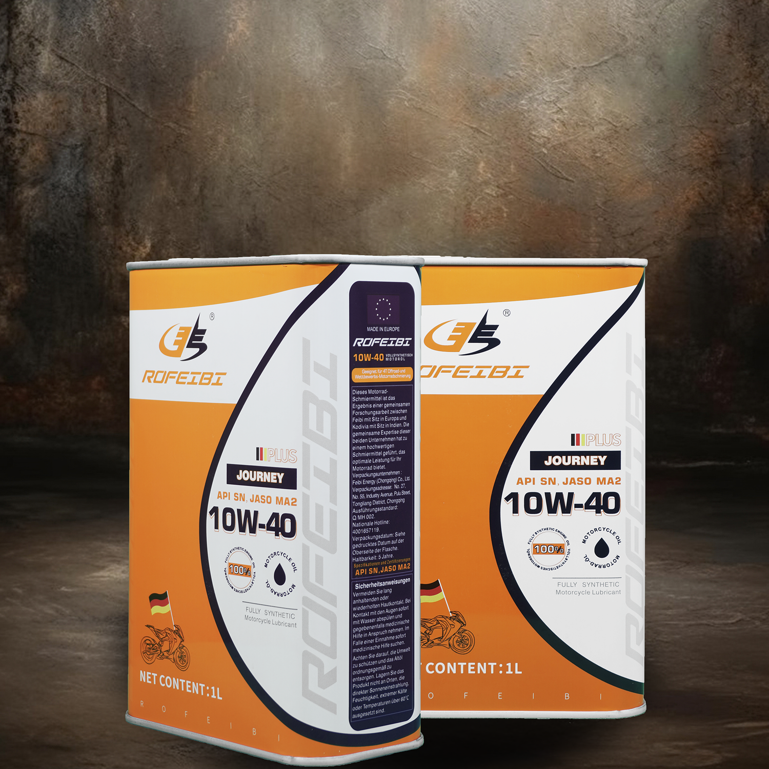 Feibi Journey PLUS Full Synthetic Motorcycle Engine Lubricant SN MA2 10W-40