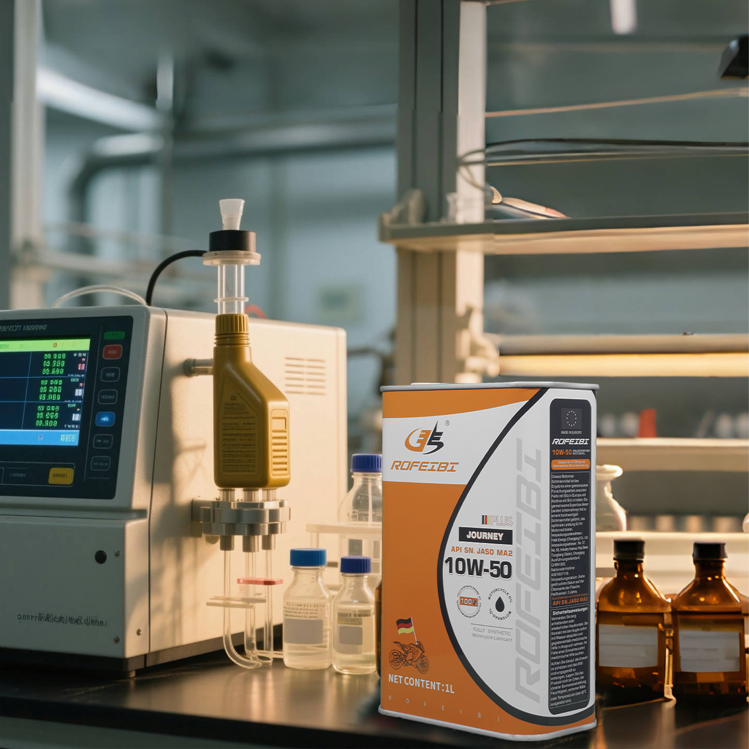 Feibi Journey PLUS Full Synthetic Motorcycle Engine Lubricant SN MA2 10W-50