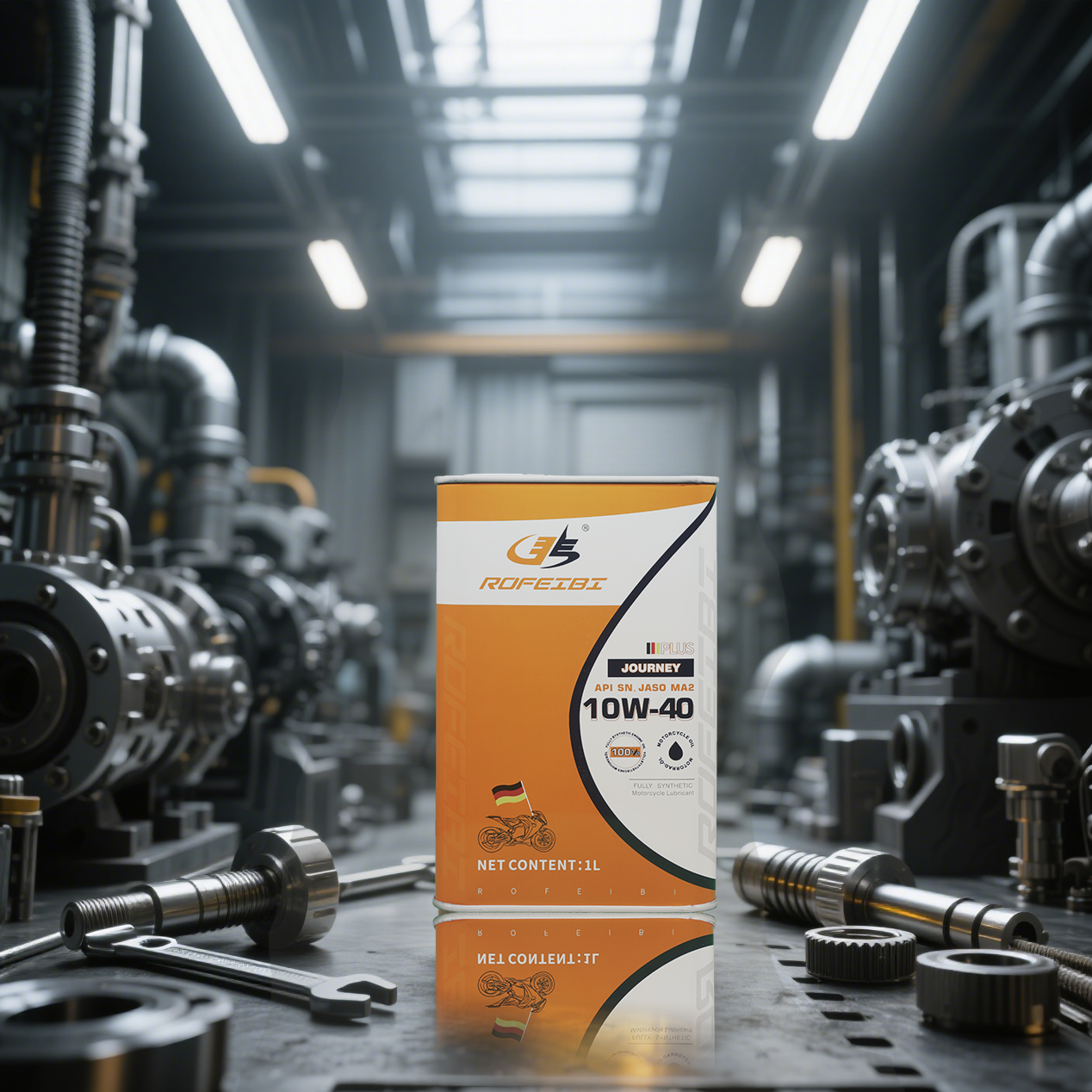 Feibi Journey PLUS Full Synthetic Motorcycle Engine Lubricant SN MA2 10W-40