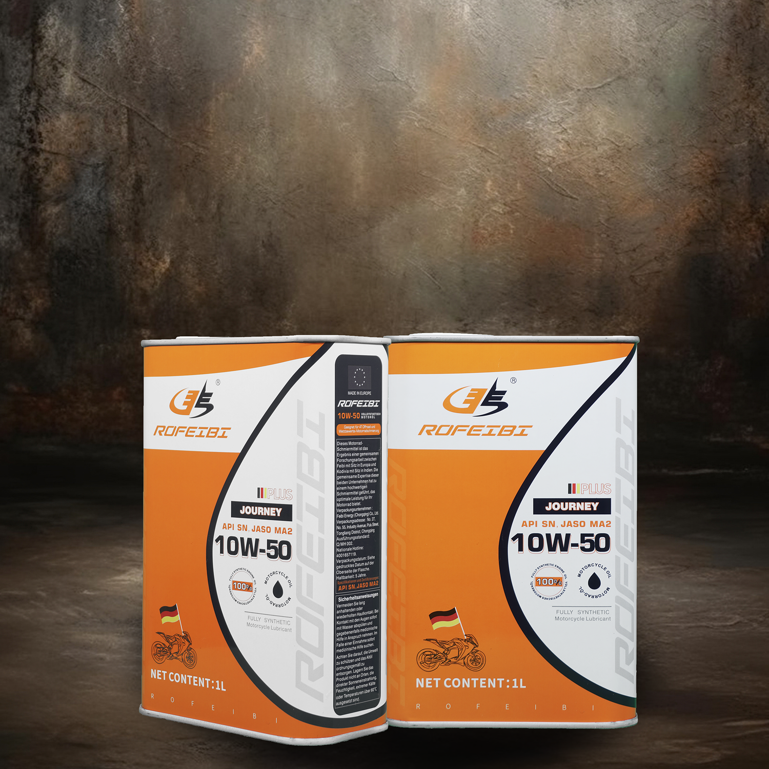 Feibi Journey PLUS Full Synthetic Motorcycle Engine Lubricant SN MA2 10W-50