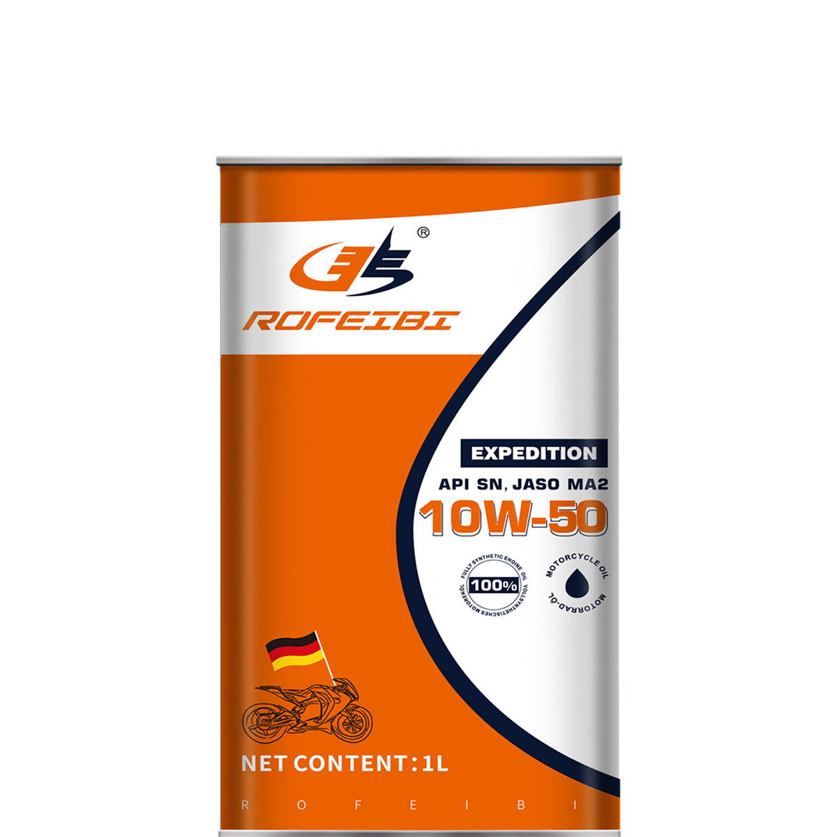 FEIBI EXPEDITION  Fully Synthetic Motorcycle Oil SN MA2 10W-50-1L