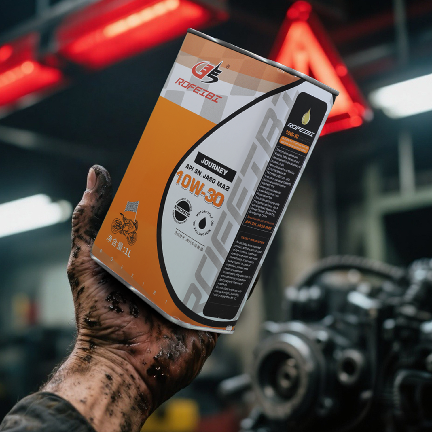 FEIBI JOURNEY  Synthetic Motorcycle Oil SN MA2 10W-30