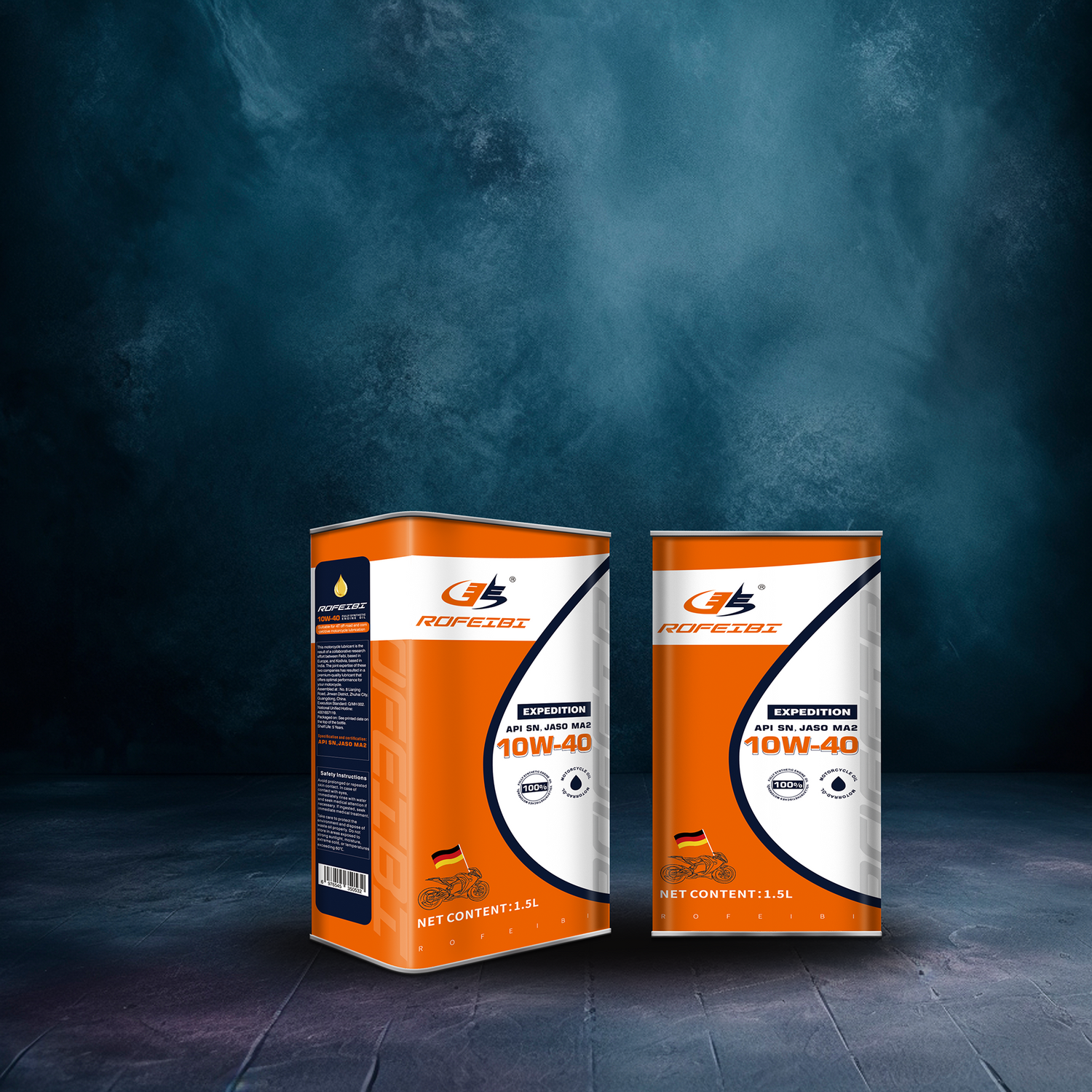 FEIBI EXPEDITION   Fully Synthetic Motorcycle Oil SN MA2 10W-40 1.5L