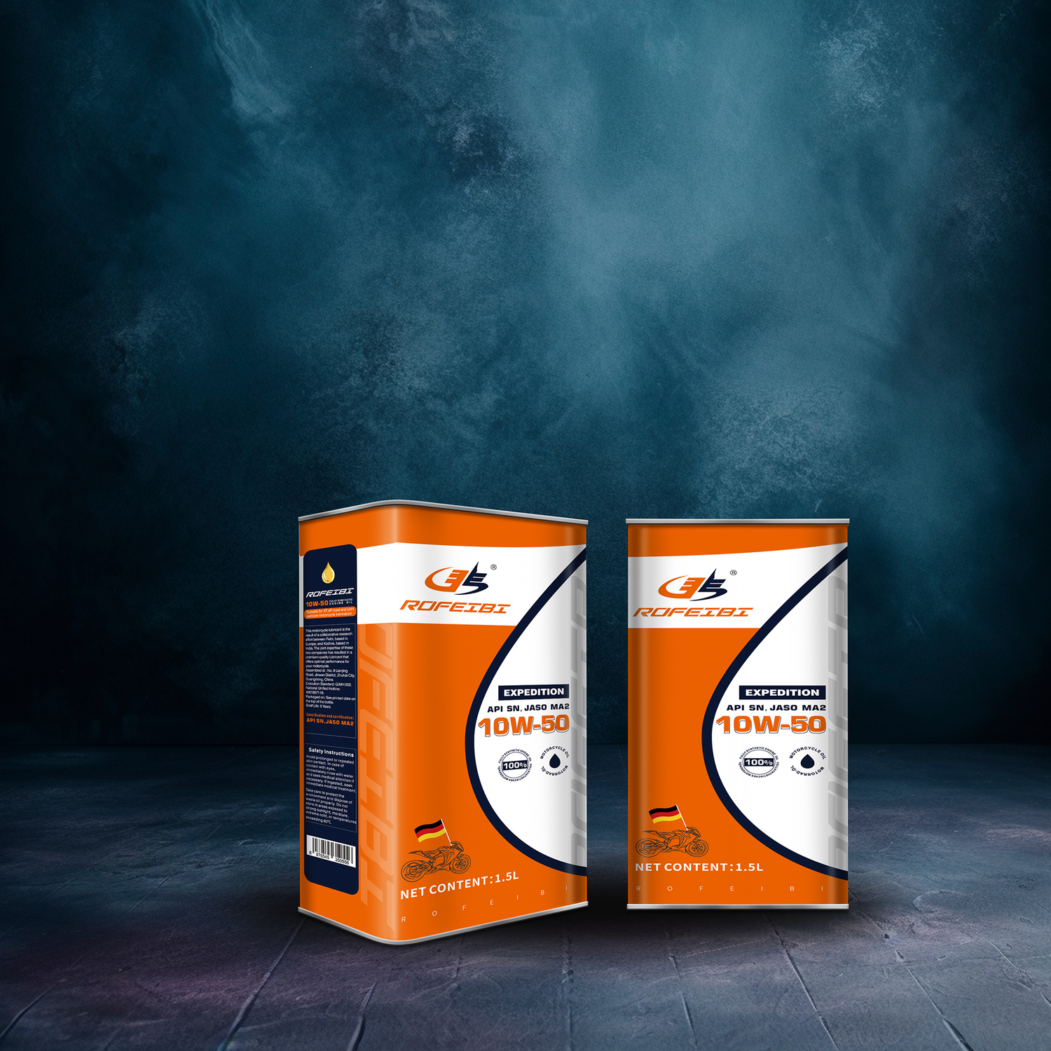 FEIBI EXPEDITION   Fully Synthetic Motorcycle Oil SN MA2 10W-50 1.5L