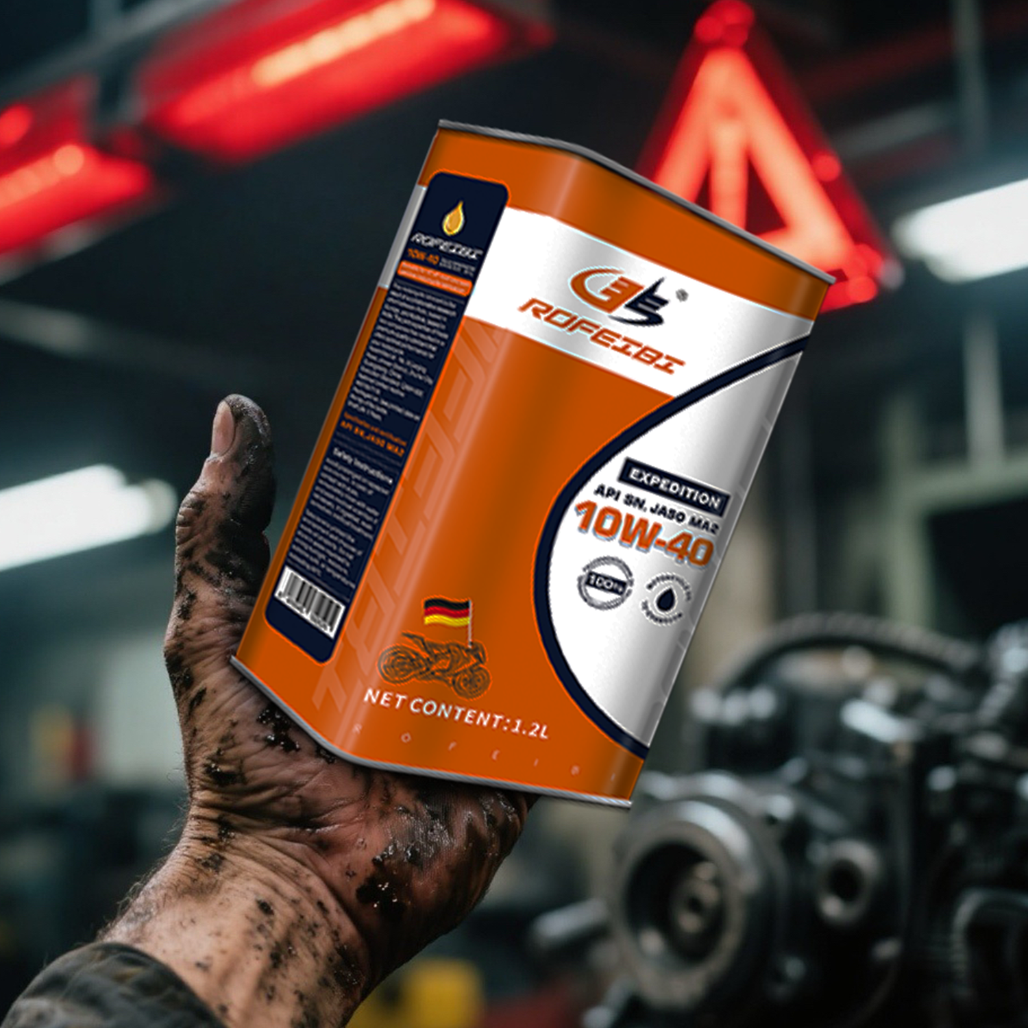 FEIBI EXPEDITION  Fully Synthetic Motorcycle Oil SN MA2 10W-40 1.2L