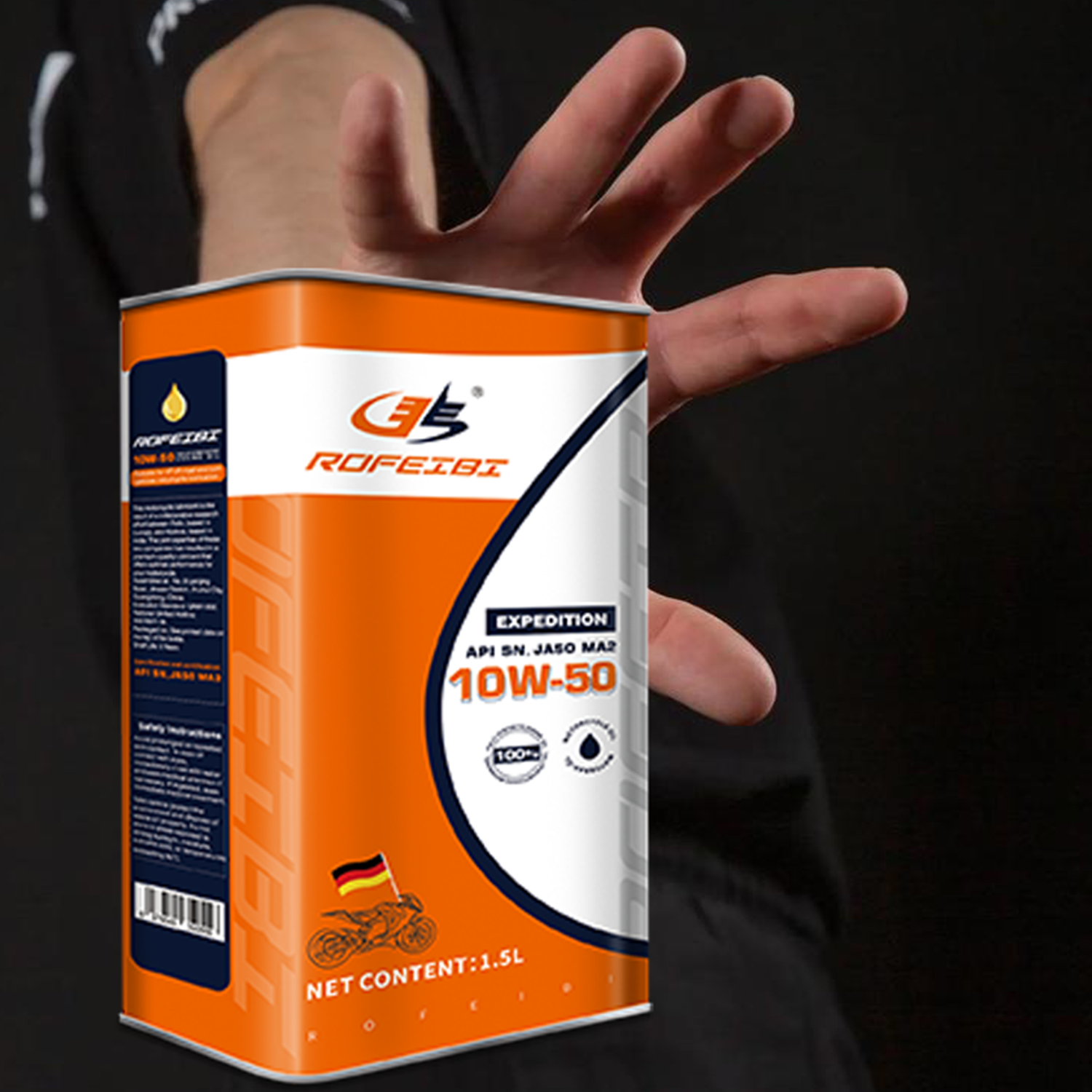 FEIBI EXPEDITION   Fully Synthetic Motorcycle Oil SN MA2 10W-50 1.5L