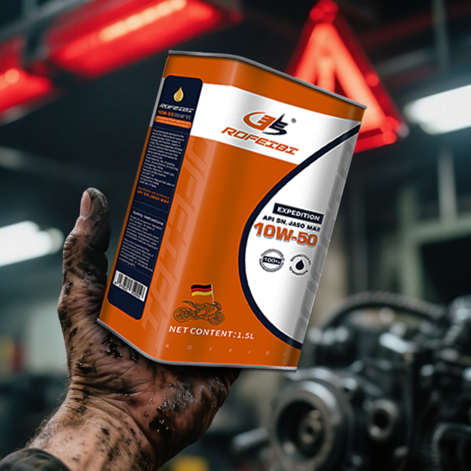 FEIBI EXPEDITION   Fully Synthetic Motorcycle Oil SN MA2 10W-50 1.5L