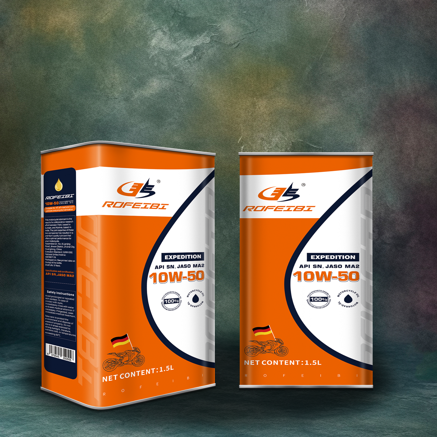 FEIBI EXPEDITION   Fully Synthetic Motorcycle Oil SN MA2 10W-50 1.5L