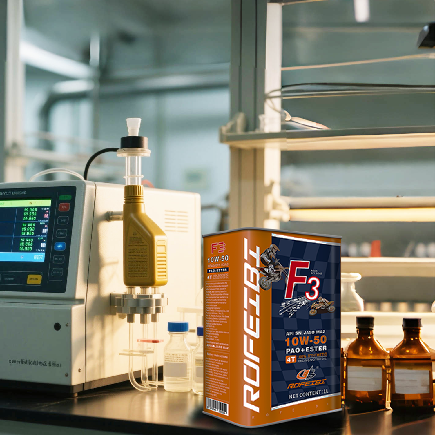 FEIBI F3 PAO+ESTER Fully Synthetic Motorcycle Engine Oil SN MA2 10W-40